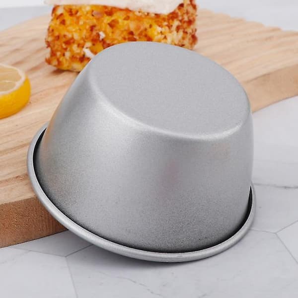 12 Stycken Individuella Puddingformar Mini Smälta Chokladformar Non-Stick Muffin Cupcake Formar