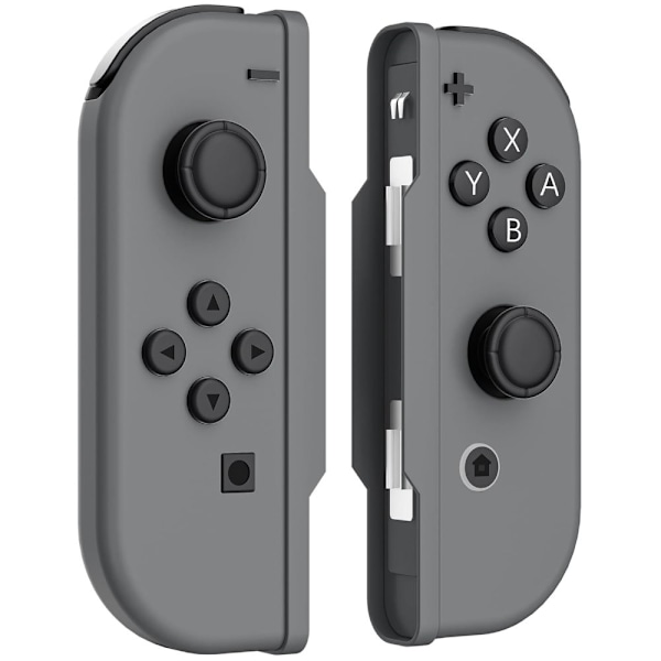 Trådlös handkontroll för Switch, Ersättnings trådlösa L/R-handkontroller med stöd för dubbel vibration/väckning charcoal grey
