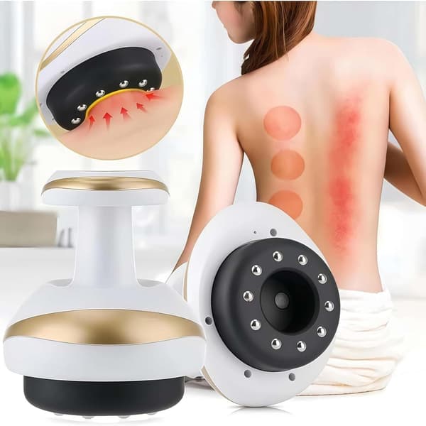 4-i-1 Anti-Cellulite Massager: Gua Sha, Elektrisk Cupping, Meridian Rensning og Varmeterapi Massage