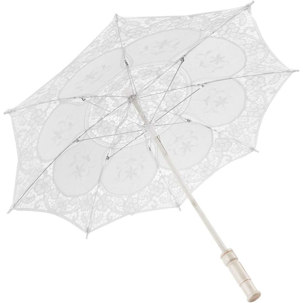 Bröllopsparaply, Mini Spets Paraply Bröllop Brud Parasol Paraply