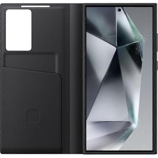 Galaxy S24 Ultra Smart View -lompakkokotelo, musta