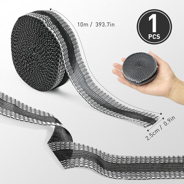 Strykbart fållband för kläder - 10 meter, perfekt för byxor, jeans, gardiner och olika tyger