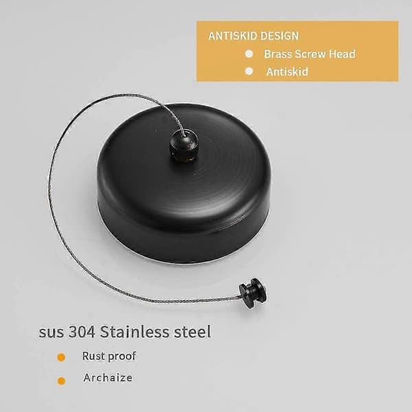 Udtrækkelig tørresnor SUS304 rustfrit stål tørrestativ med justerbart rustfrit stål reb Oil Rubbed Bronze