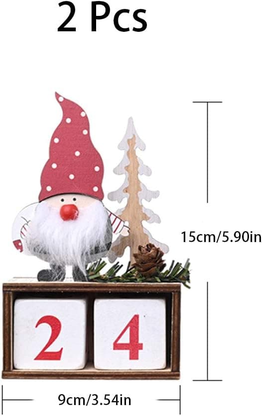 2 stk. nedtellingskalender i tre til jul, Julekalender