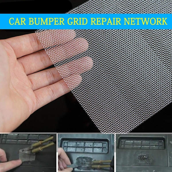 6 stk. vævet trådnet til ventilationssystem, varmebestandigt rustfrit stålnet, finmasket til luftfilterdrænbeskyttelse, holdbart rustfrit