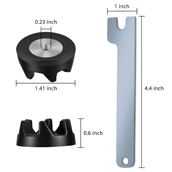 5-pack 9704230 Blenderkopplingar Blenderkoppling Reservdelar med 1 skiftnyckel Kompatibel med KitchenAid WP9704230VP WP9704230