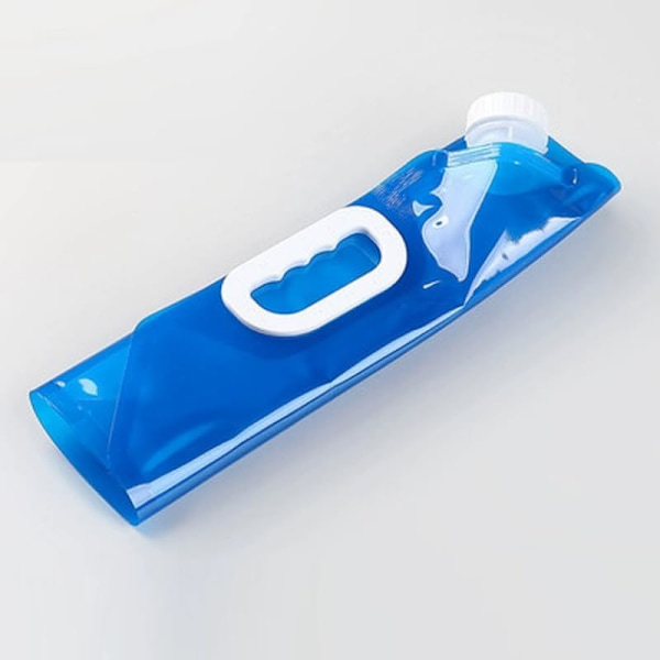 4 st hopfällbar Vattenbehållare - Hopfällbar Vattenförvaringsväska - 1,3 GALLON per väska - Bärbar campingvattenbehållare, Platssparande design för resor