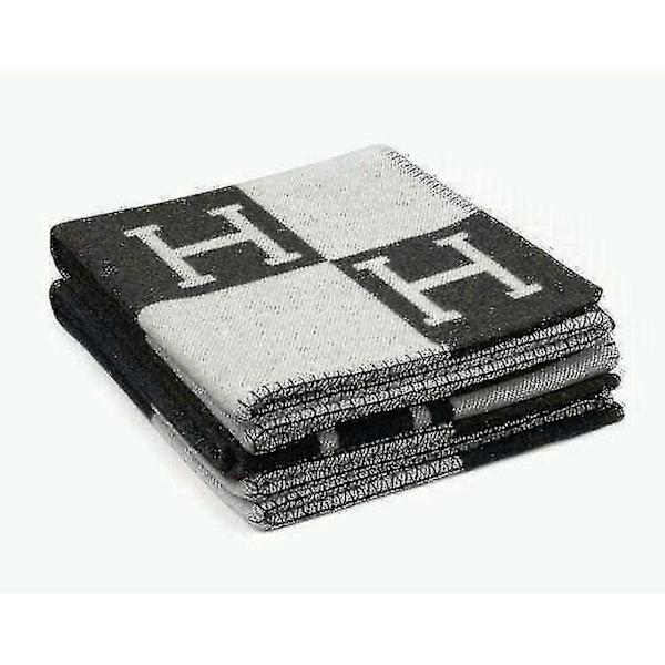 Ull Cashmere Sofffilt Black white