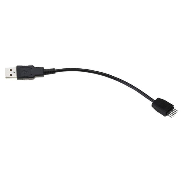 USB Header till USB Typ A Moderkortsadapterkabel, 9-Pin Hane till Typ A Hane Moderkortskabel Adapteromvandlare