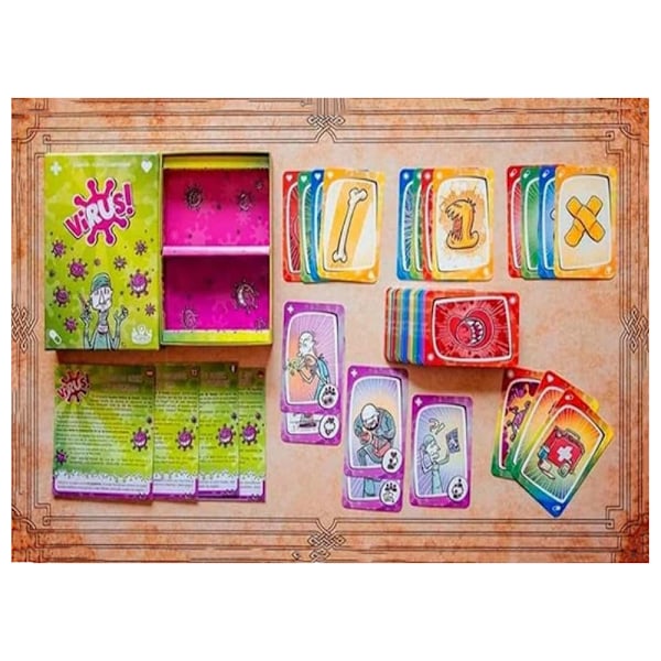 Tranjis Games Virus! + Virus 2 Kortspel Paket Evolution Expansion Virus1 Virus2