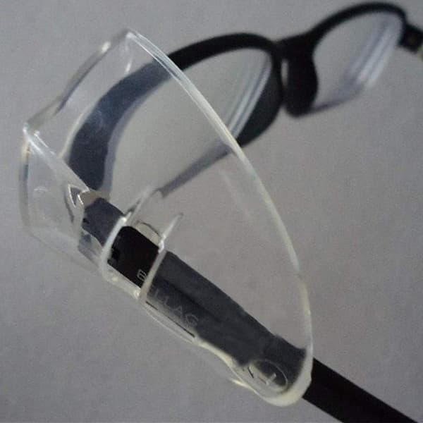 Glasögon Sidoskydd, Slip on Clear Sidoskydd, Passar Medium till Stora Glasögon（2 Par）
