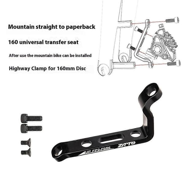 ZTTO Aluminium Legering Post til Flat Mount Skivebremse Adapter til Racer- og Mountainbikes Multicolor Style A