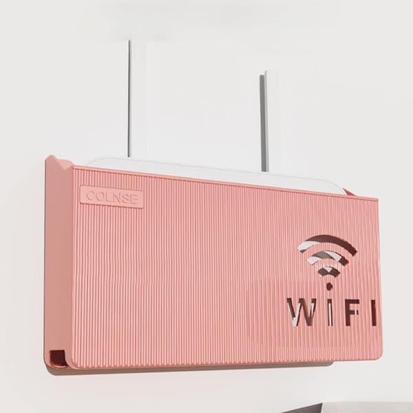 Trådlös Wifi Router Hylla Förvaringslåda Väggmonterad ABS Organizer