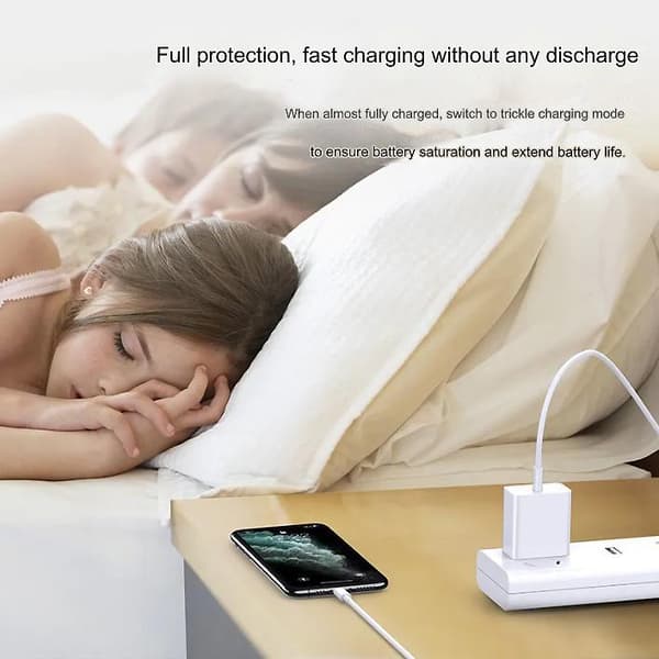 4-pack - Laddare för iPhone Adapter+Kabel 20W USB-C Snabbladdare Vit one size