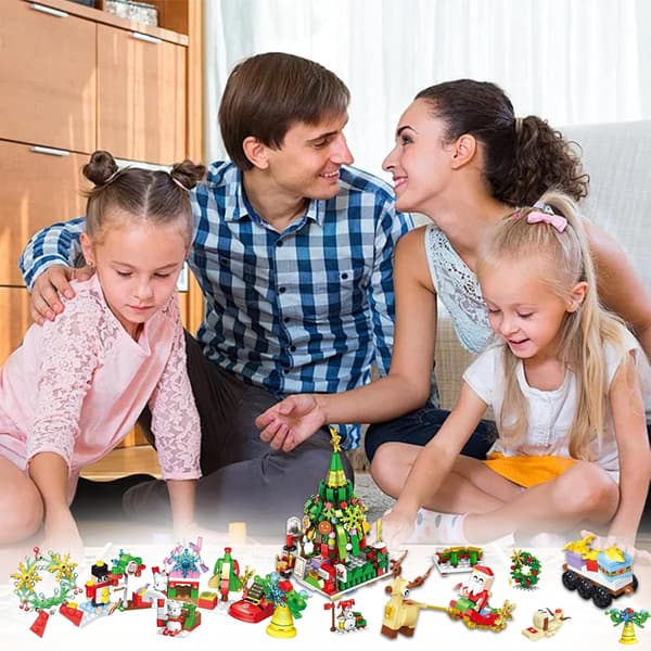 Dette julebyggesætlegetøj er et lærerigt og underholdende legetøj.