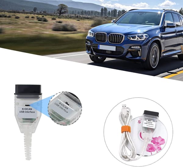 INPA til BMW K+CAN (FT232RL) — BMW Programmerings- og Diagnostikkabel med Afbryder