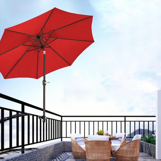 Universal parasolholder til altanrækværk – Fleksibel montering til have, terrasse og altan