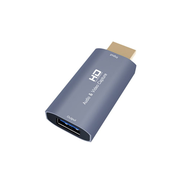 HDMI-videokort för högupplöst videoinspelning. HDMI-hane till USB-hona förlängningsadapter. Videokort
