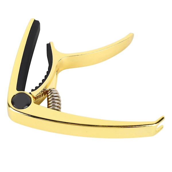 Gitarr Capo Metal Justerbar Fjäderspänning Capo för Akustisk Elektrisk Ukulele Bas Guld
