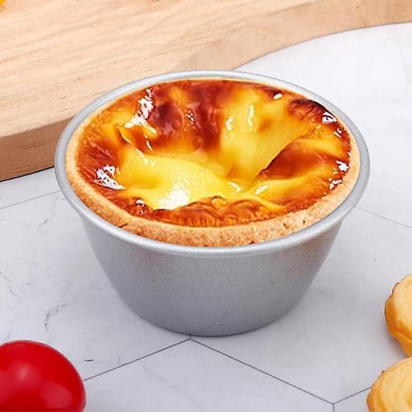 12 Stycken Individuella Puddingformar Mini Smälta Chokladformar Non-Stick Muffin Cupcake Formar