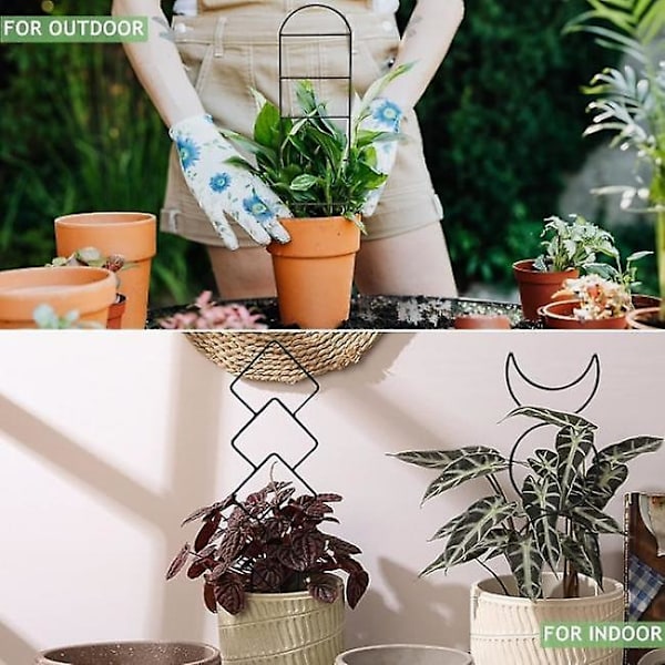 4 st plantstöd för klätterväxter inomhus, små spaljéer för krukväxter, inomhus spaljéer för krukväxter