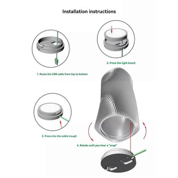 3 sæt til LED-lampekit Justerbare LED-lysdele Hardware DIY-model uden lampeskal 3D-print