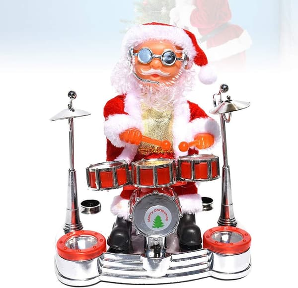 Jultomte Trummande Musikdekoration