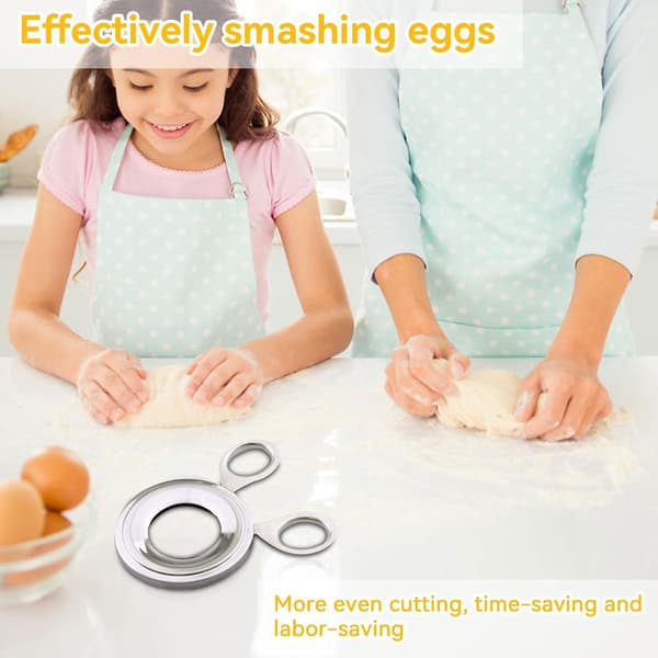 Eggåpner i rustfritt stål, eggeskallkutter, kutter, tapper, eggeskalssaks, kjøkkenfjerningsverktøy.