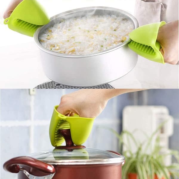 Mini Ugnsvantar Silikon Värmebeständiga Matlagningsklämmor Vantar Grytlappar