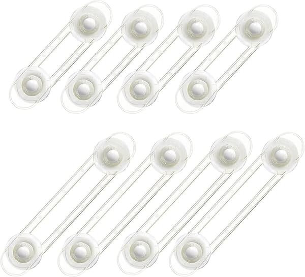 Babysäkerhetsspärrar, 8-pack Acsergery Present Transparent Barnsäkerhetsskåpsdörr