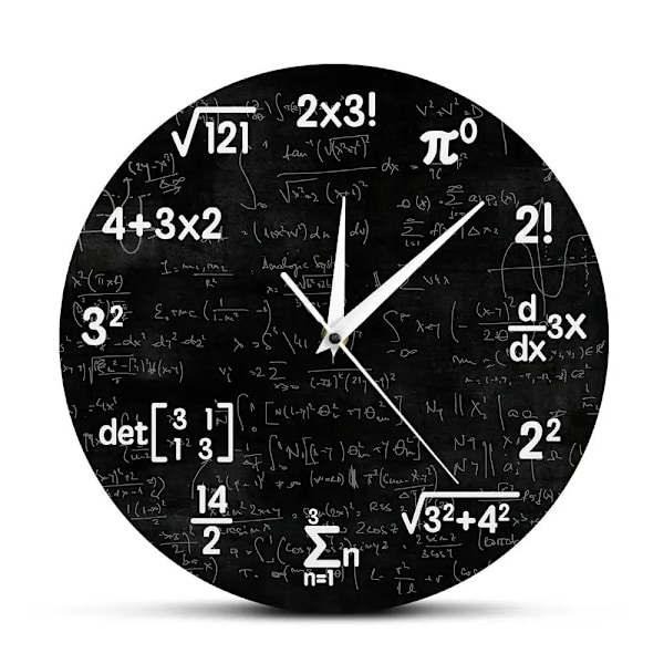 Matematikväggklocka Matematik Klocka Examenspresent Presenter För