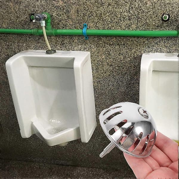 2 stk. Urinaltragt dæksel i rustfrit stål Universal afløbsstopper Urinalfilterstopper til badeværelse og toilet
