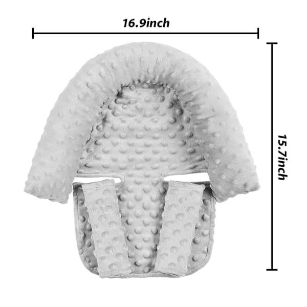 Supermjukt Bubble Fleece Baby Nackstöd Grå