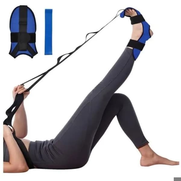 Justerbar Polyester-Bomuld Elastisk Yogarem – Let og Komfortabel