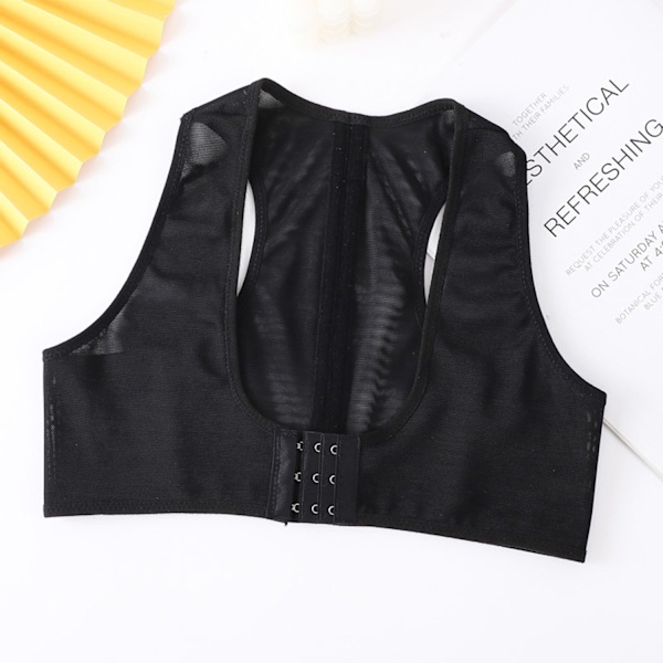 3 st Bröststöd för Kvinnor, Hållningskorrigerare Ryggstöd BH Formare, X-Strap Väst Shapewear Toppar A Black XXL