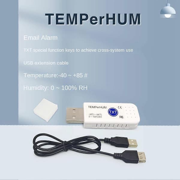 USB Termometer Computer Temperatur Sensor Temperatur Probe Akvarium Industri Fjernmonitor TEMPerHUM