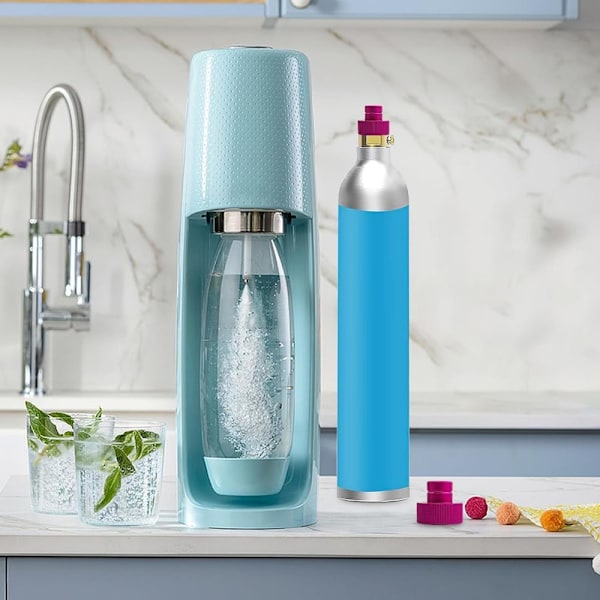 CO2 Adapter CO2 Cylinderadapter, Professionell Direkt Ersättning Snabbkopplingsbeslag för Sodamaskinstillbehör purple