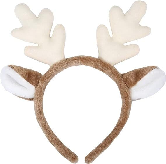 Tomte-tiara med renhorn White