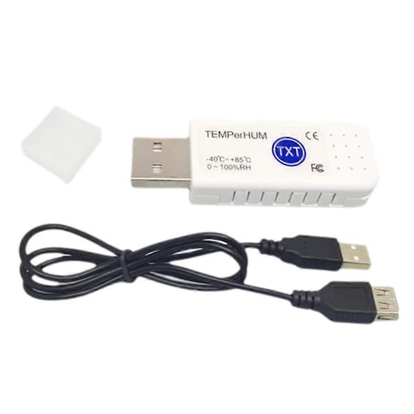 USB Termometer Datamaskin Temperatur Sensor Temperatur Probe Akvarium Industri Fjernovervåker TEMPerHUM