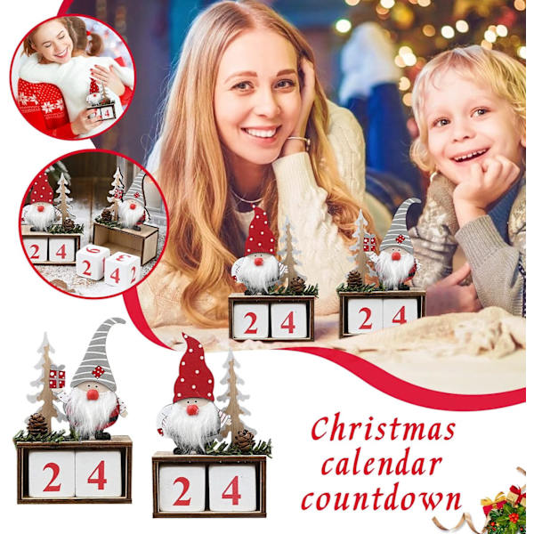 Julepynt Udsalg Udsalg Julekalender Stof Advent Nedtælling Julemand Kalender