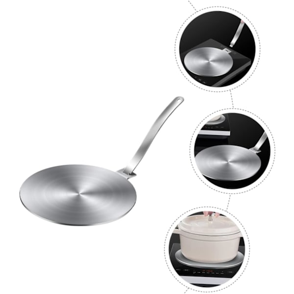 24CM Avfrostningsplatta Spishäll Värmeavledare Adapter Induktionskokare Värmeavledare Gryta Panel Värmeledande Platta Spishällsplatta Induktionskokarplatta Removable