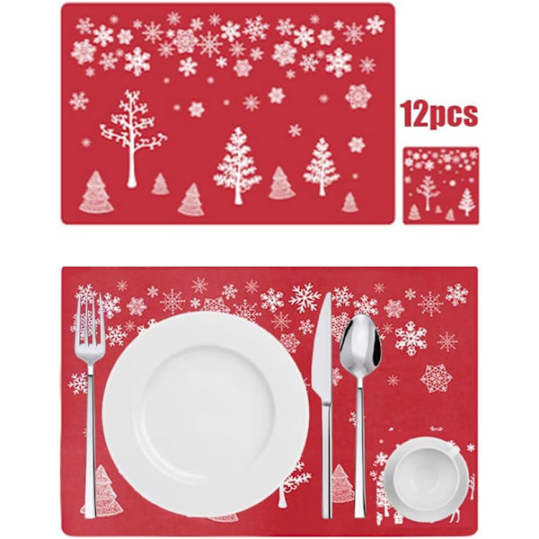 12 tabletti, joulutabletti, pestävät tabletit, lämmönkestävät tabletit, joulutabletit, PVC-tabletit