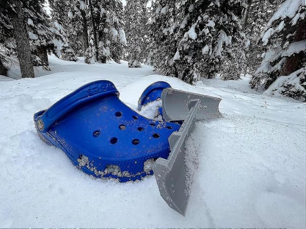 Snøplog Charm-tilbehør for Croc-sko, ett par snøplog Croc-tilbehør frontblad