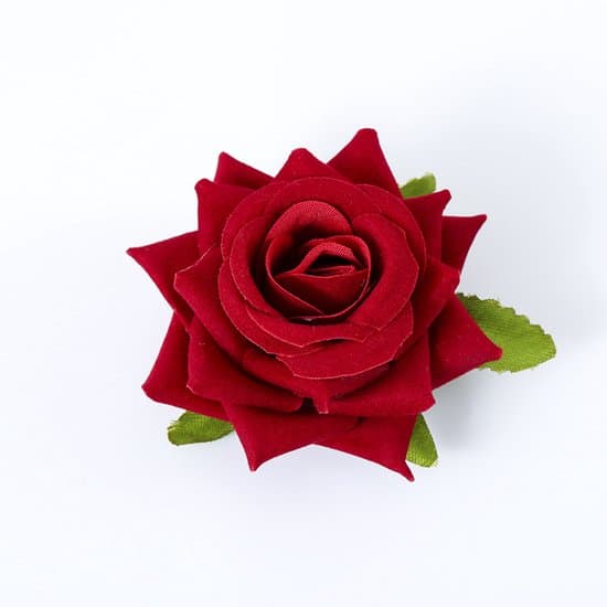 4-delt rosenhårstilbehørssæt – Blomsterhårklemme og broche – Til bryllup og fest