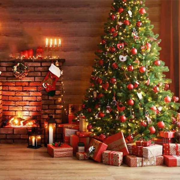 1,2 tums Mini Julgranskuledekorationer Hängande Ornament Heminredning Familjepresenter Specialpris Red