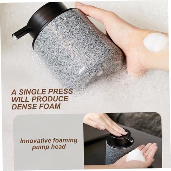Skumsæbedispenser - Håndsæbedispenserpumpe - Hygiejnisk håndvask - Valnøddetrædesign - 12 x 10 x 10 cm - Brun