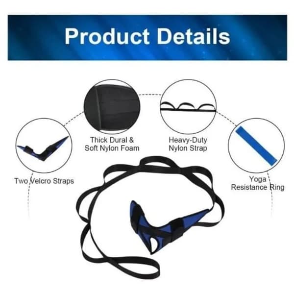 Justerbar Polyester-Bomuld Elastisk Yogarem – Let og Komfortabel