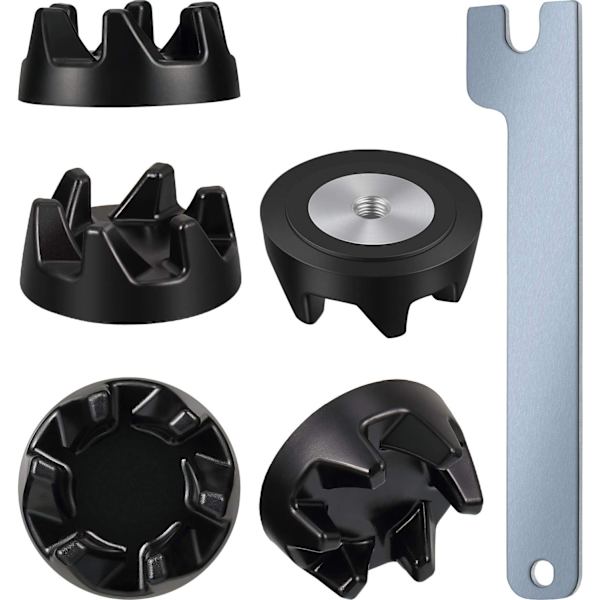 5-pack 9704230 Blenderkopplingar Blenderkoppling Reservdelar med 1 skiftnyckel Kompatibel med KitchenAid WP9704230VP WP9704230
