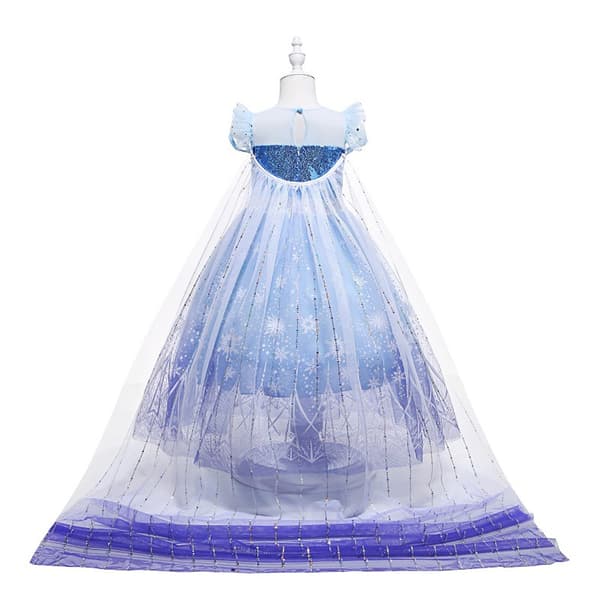 Fryst Klänning Barn Flicka Cosplay Födelsedagsfest Prinsessklänning 130CM 130cm
