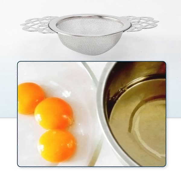 Tesilar med droppskålar (2-pack) Tesilar i rostfritt stål